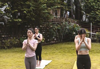 yoga retreat at raj yoga